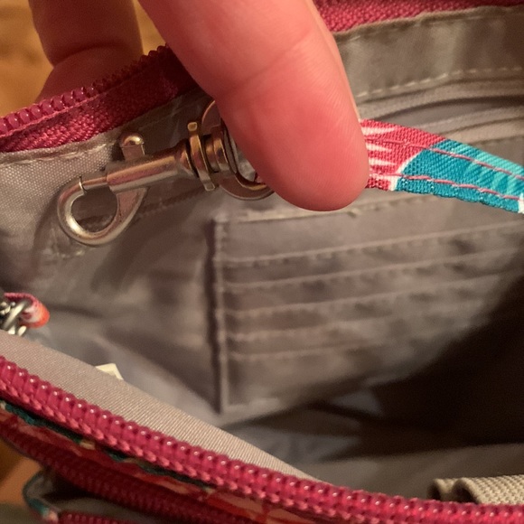 Baggallini Horizon floral print colorful crossbody bag RFID wallet organizer EUC - Picture 13 of 15